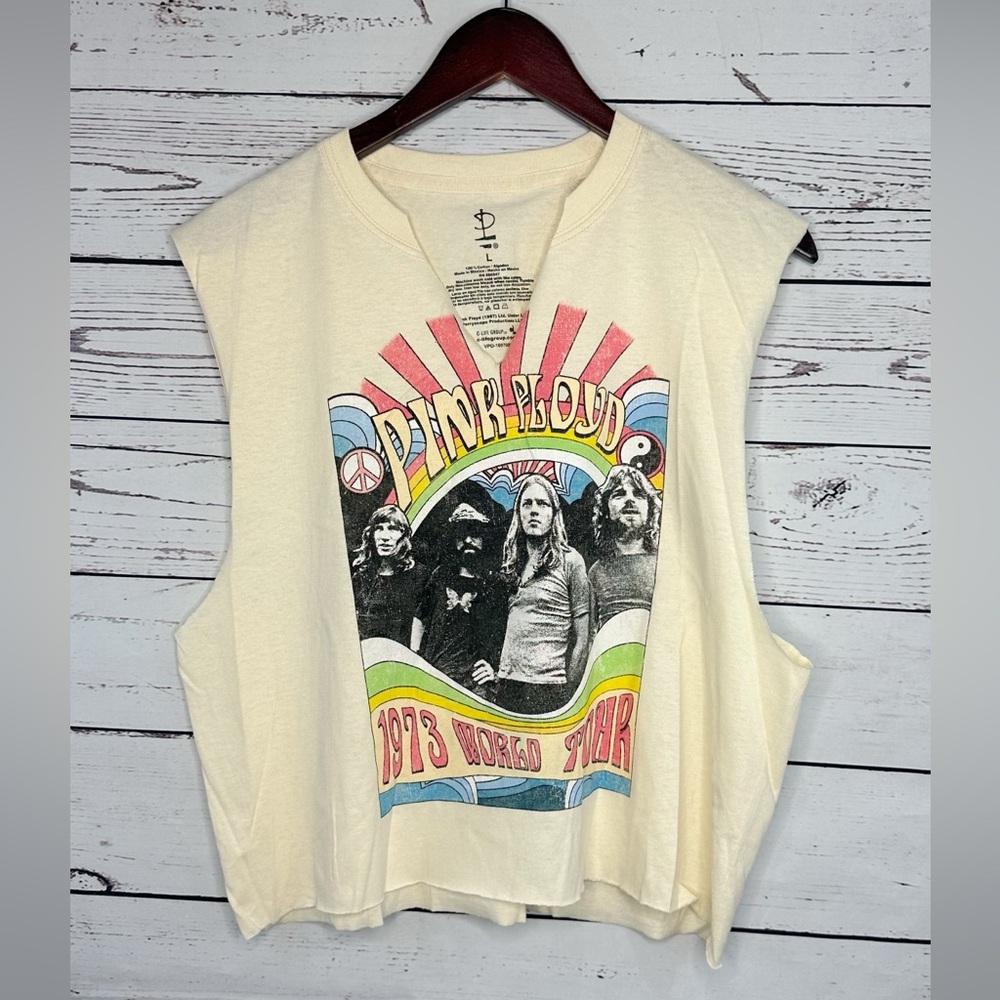 Pink Floyd Cream Graphic Muscle Tee